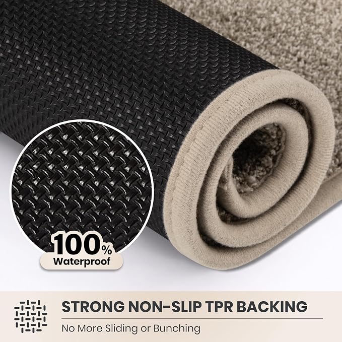 PURRUGS Dirt Trapping Door Mat 34" x 59", Non-Slip Machine Washable Entryway Rug