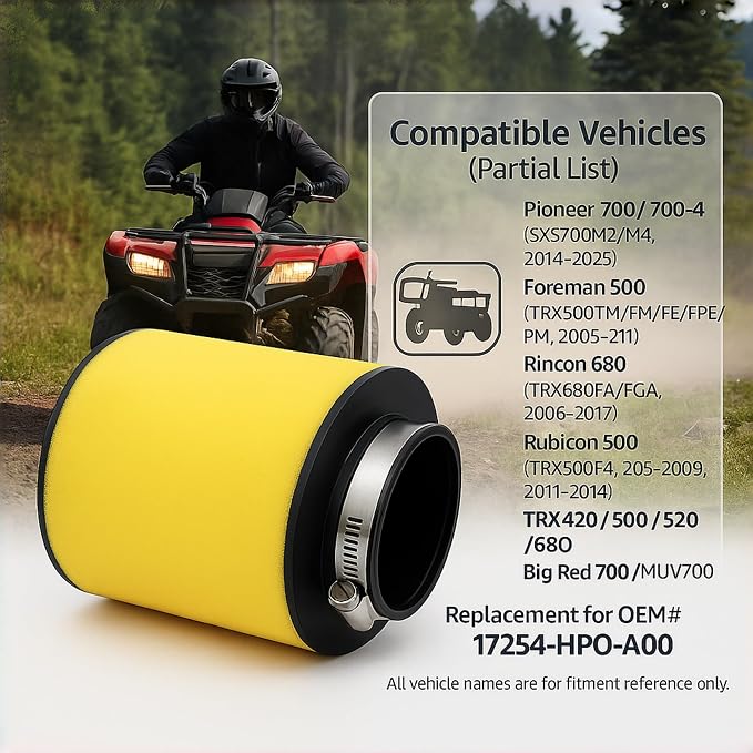 17254-HP0-A00 Air Filter Air Cleaner Suitable
