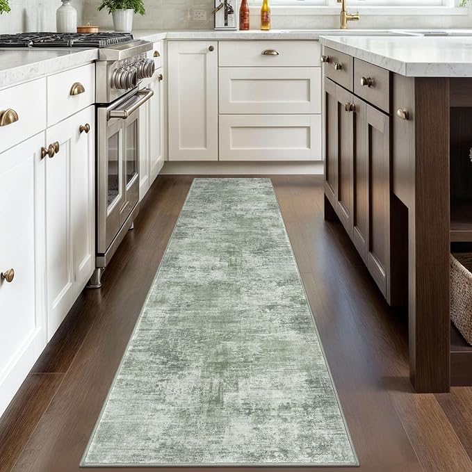 IOHOUZE Abstract Runner Rug 2x8 Ft Washable Runners