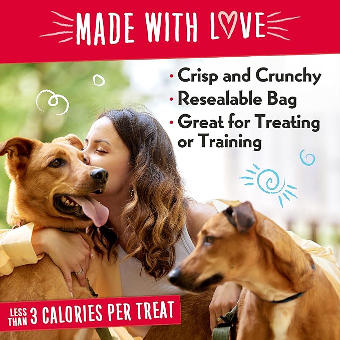 Charlee Bear Original Crunch Dog Training Treats, 4 Flavor Variety Pack, 3 Calories Each, Low Calorie Natural Rewards for Puppies to Adult Dogs, Made in USA, 16 oz (4-Pack)