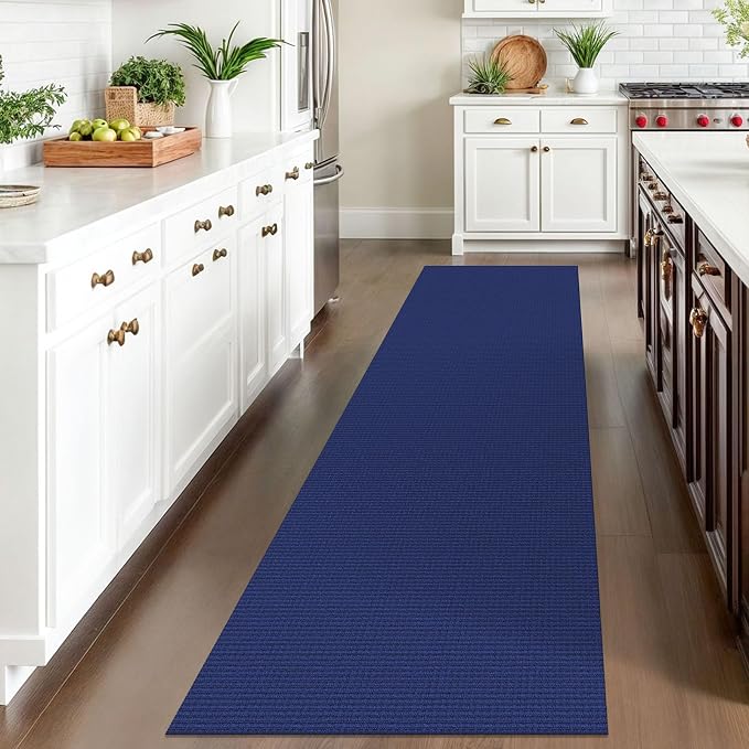 IOHOUZE Washable Runner Rug 2.6x10 Non Slip Rubber Backed Long Hallway Runner