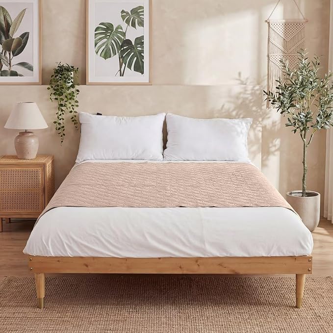 Waterproof Dog Bed Cover Pet Blanket Sofa Pet Bed Mat,Leak Proof Washable Incontinence Mattress Protectors,Suitable for People Who Cannot Take Care of Themselves,30x30 Inch Khaki