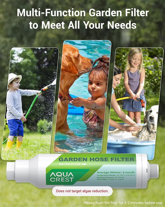AQUA CREST Garden Hose Water Filter