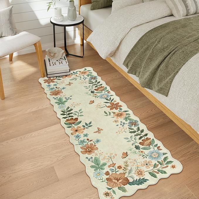 Lahome Floral Kitchen Runner Rug, 2x5 Rug Runners