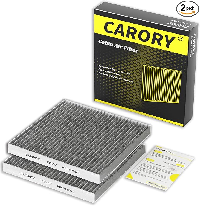 2 Pack Cabin Air Filter w/Activated Carbon