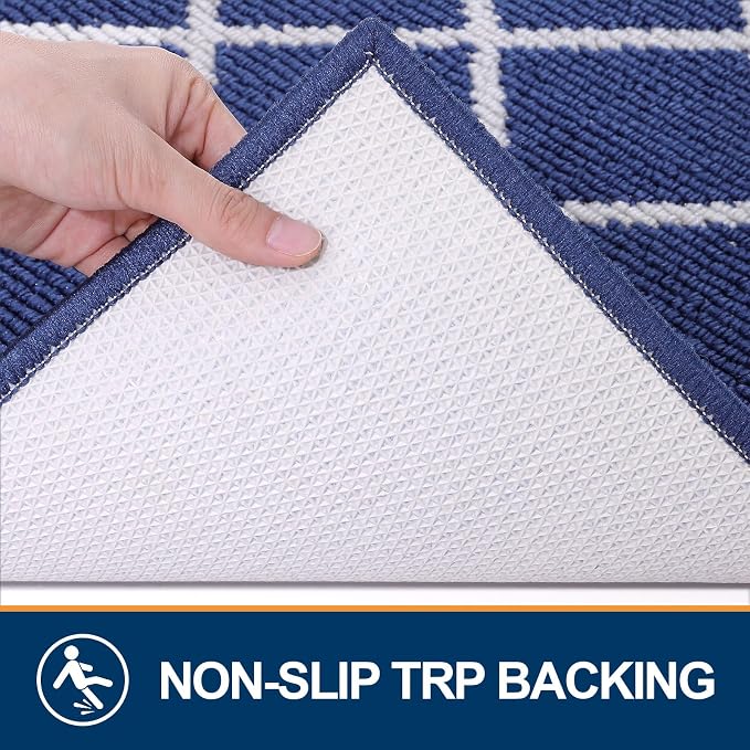 Finchitty Large Indoor Door Mat, Non-Slip Absorbent Resist Dirt Entrance Mat