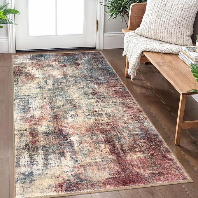 IOHOUZE Abstract Area Rug 3x5 Ft Washable Rugs