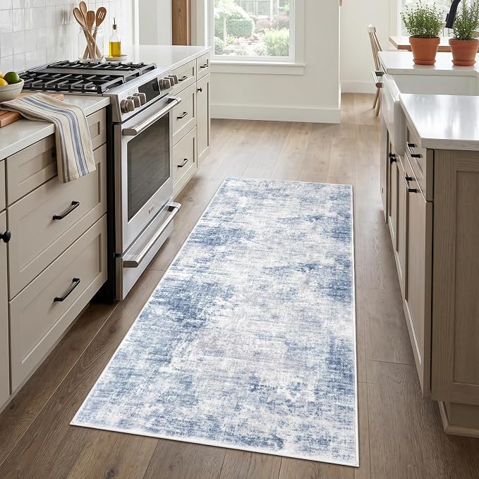 IOHOUZE Abstract Runner Rug 3x6 Ft Washable Runners
