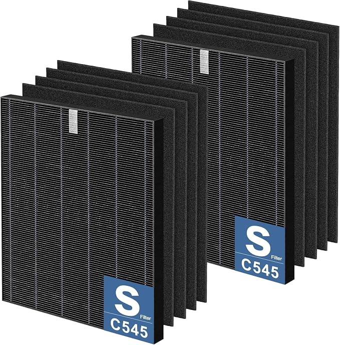 2 Pack C545 HEPA Smoke Replacement Filter S Compatible
