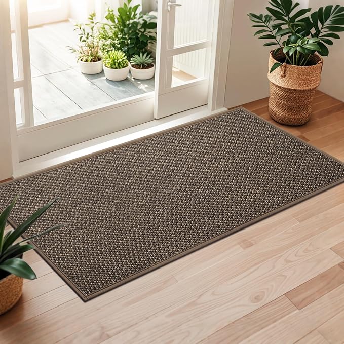 LEKEEPGO Door Mat 24"x47", Non Slip Door Mat Indoor Entrance, Rubber Backing