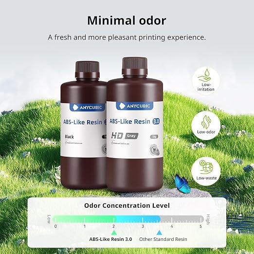 ANYCUBIC ABS-Like Resin 3.0, Upgraded 14K 3D Printer Resin