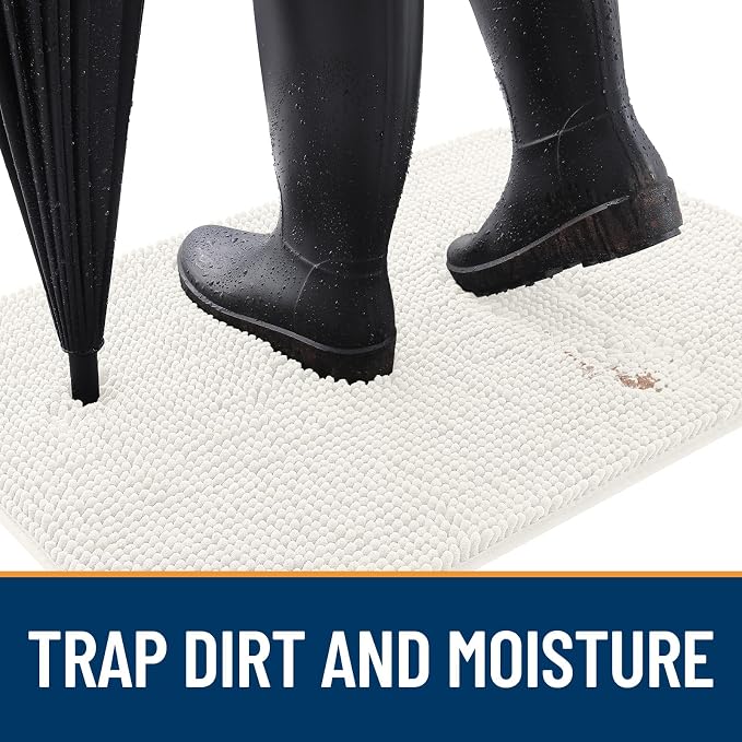 OLANLY Dog Door Mat for Muddy Paws 70x46, Absorbs Moisture and Dirt, Absorbent