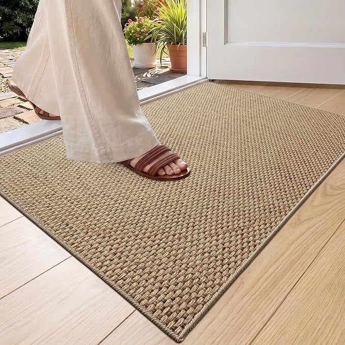 Color&Geometry Ultra-Thin Indoor Door Mat, Washable Doormat