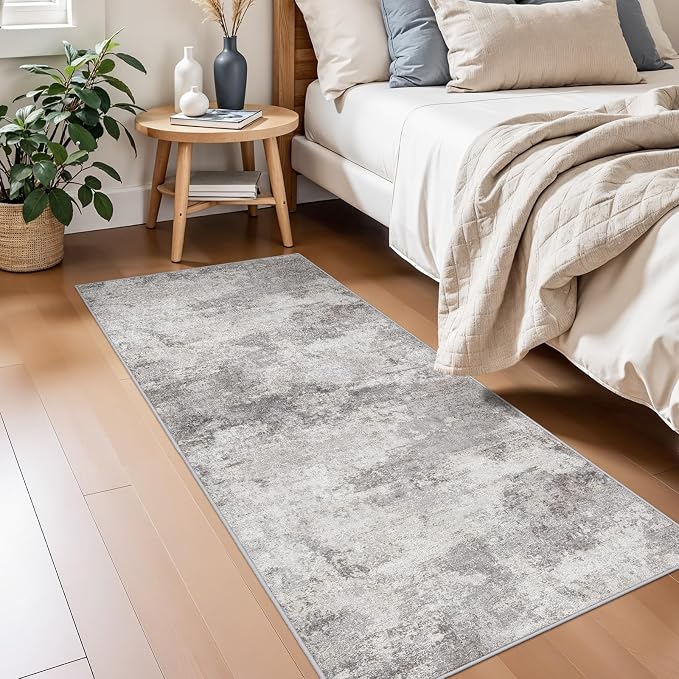 Abstract 2x5 Rug Runner Washable Non-Slip Hallway Carpet