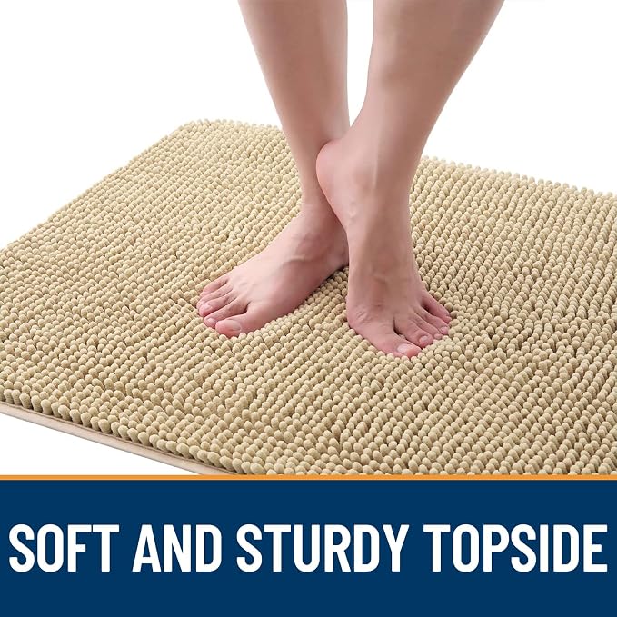 OLANLY Dog Door Mat for Muddy Paws 54x24, Absorbs Moisture and Dirt, Absorbent