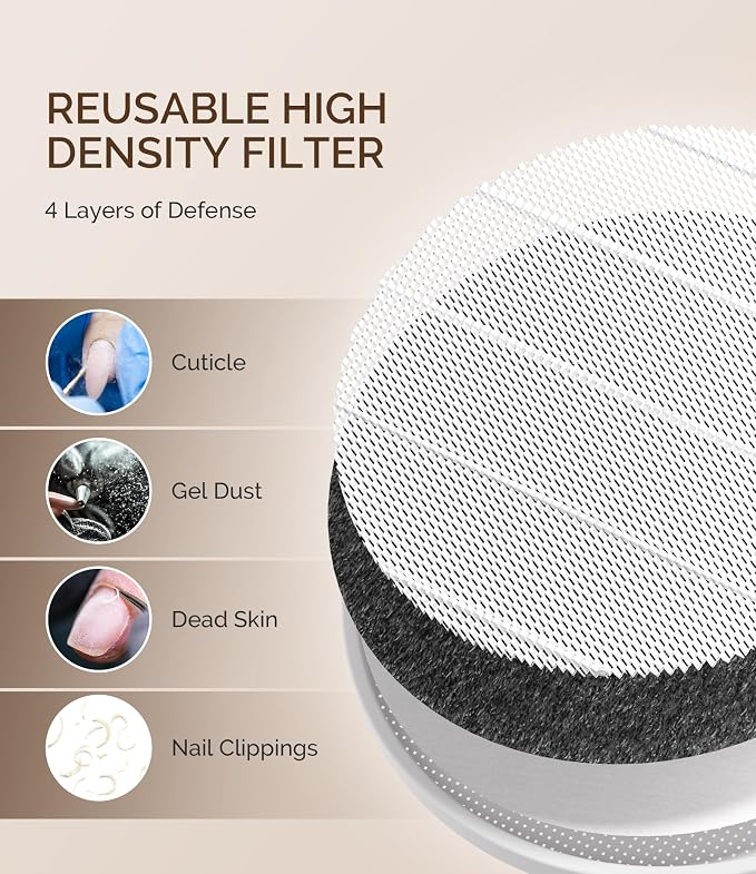 MelodySusie Compact Nail Dust Collector