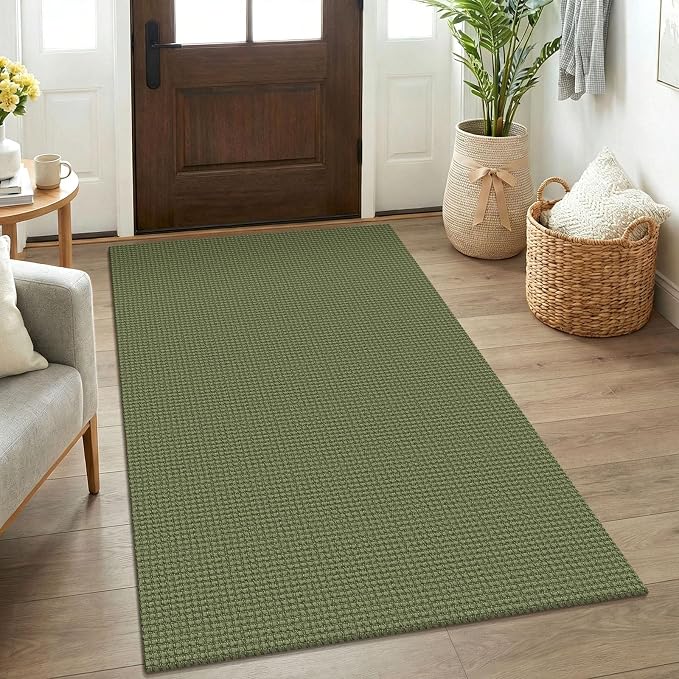 KOZYFLY Rugs for Entryway 3x5 ft Washable Area Rug Non Slip Rubber Backed Entry