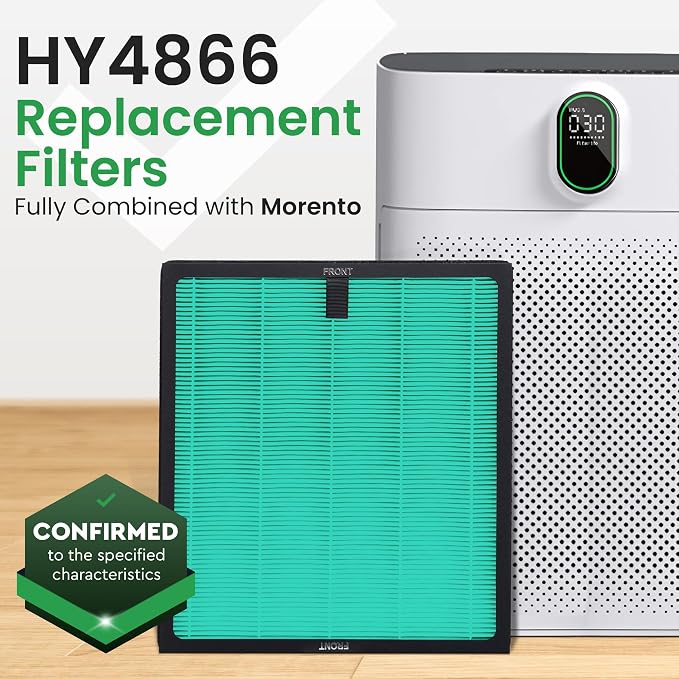 4 Pack Air Purifier Replacement Filter HY4866 Compatible
