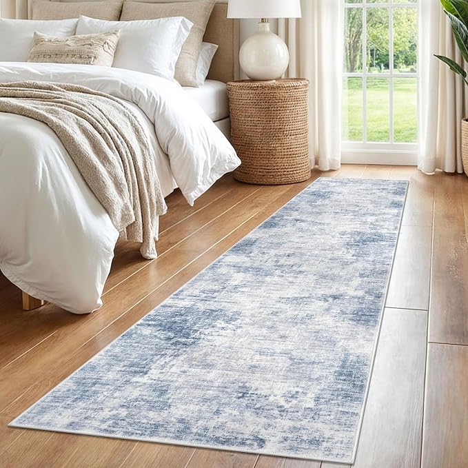 IOHOUZE Abstract Runner Rug 2x8 Ft Washable Runners