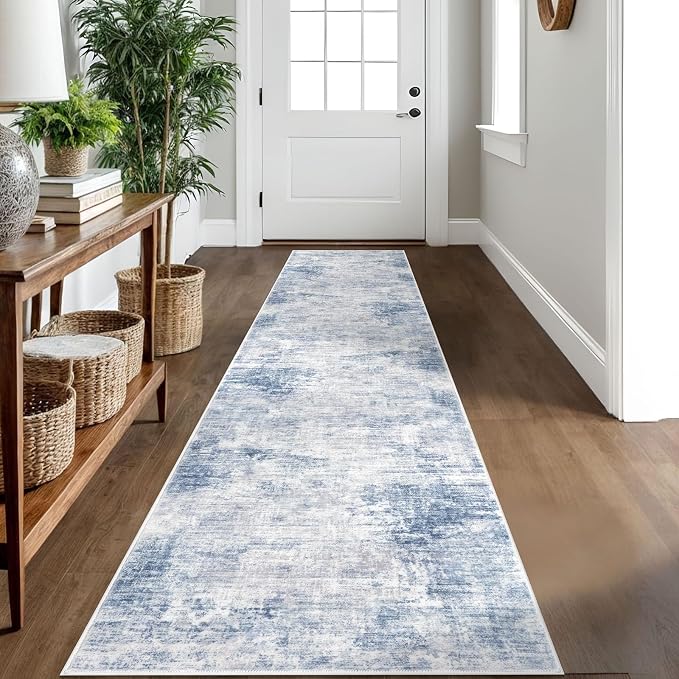 IOHOUZE Abstract Runner Rug 2x10 Ft Washable Runners