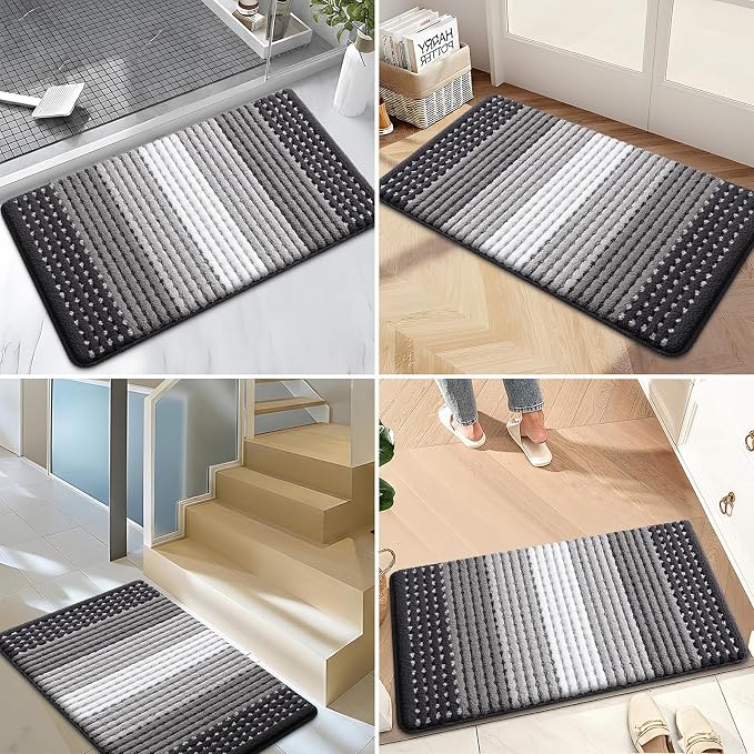 Kitinjoy Indoor Outdoor Door Mat, 71x24 Non-Slip Absorbent Dirt Trapper