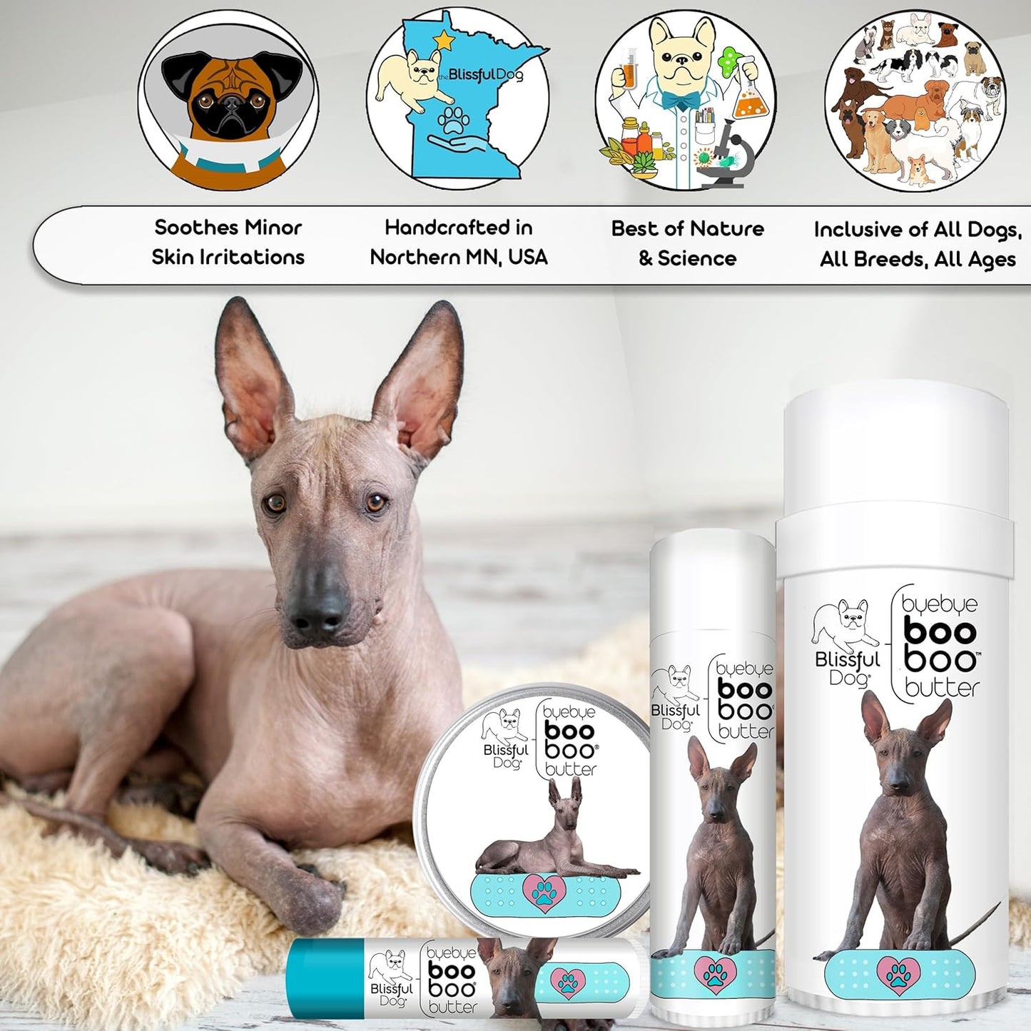 The Blissful Dog Xoloitzcuintli Boo Butter, 0.15 oz