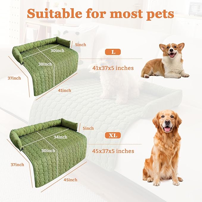 Dog Couch Bed Non Slip Dog Couch Cover Washable Non-Slip Pet Protector for Dogs & Cats, Soft Washable Dog Sofa Bed for Couch Sofa Chair & Bed