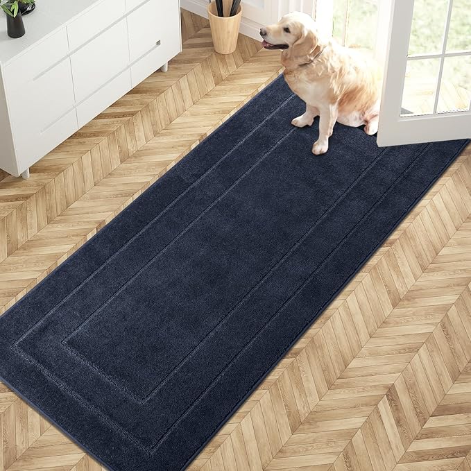 PURRUGS Dirt Trapping Door Mat 32" x 70", Non-Slip/Skid Machine Washable