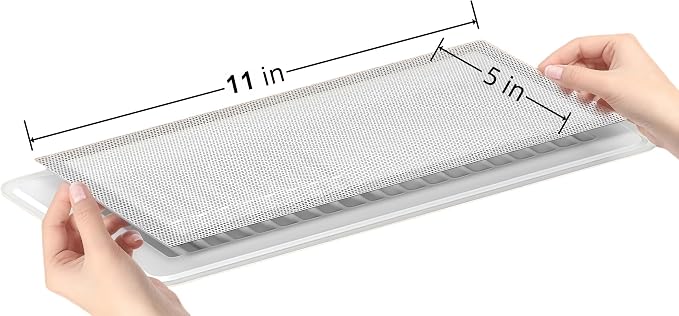 4 PCS White Magnetic Vent Covers -5"x11" Magnetic Air Vent Screen