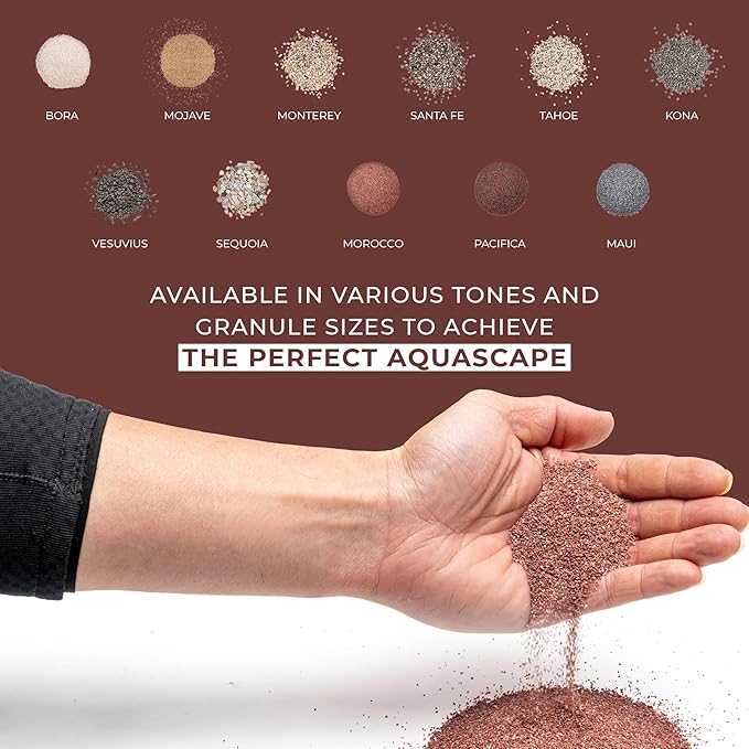 UNS Controsand - Morocco, 8L - Natural Freshwater 0.4-0.9mm Reddish Sand for Aquascaping Planted Tanks - Aquarium, Terrarium, Paludarium Substrate for Betta, Shrimp, Fish, Jumping Spider, Turtle