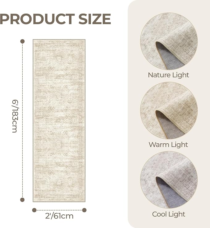 Washable Runner Rugs for Bedroom