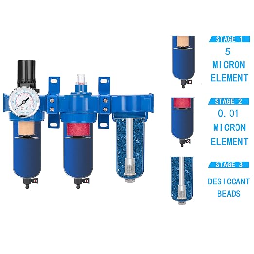 NANPU Zinc Alloy 3 Stage Air System