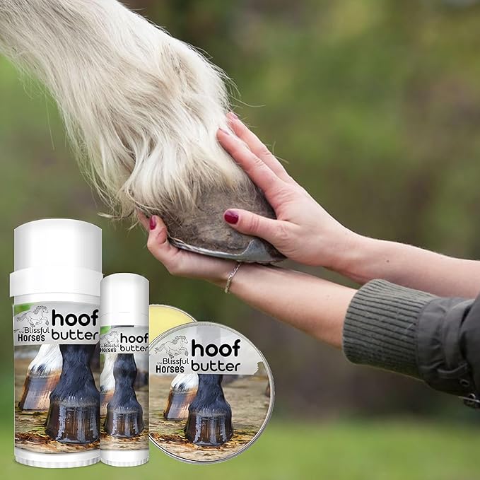 The Blissful Horses Hoof Butter All Natural Support for Your Horse's Hooves, 4-Ounce