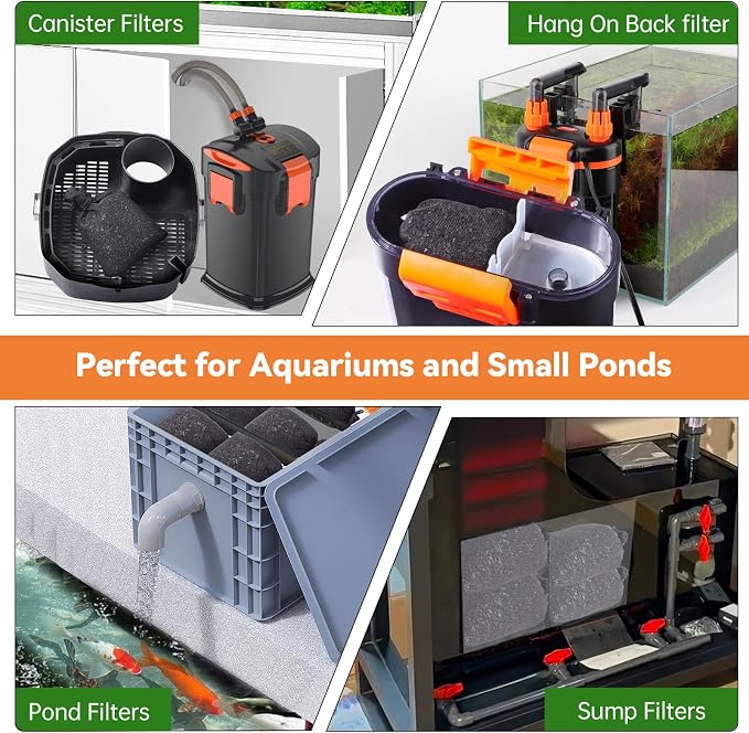 hygger Aquarium Activated Carbon, Premium Natural Coconut Shell Activated