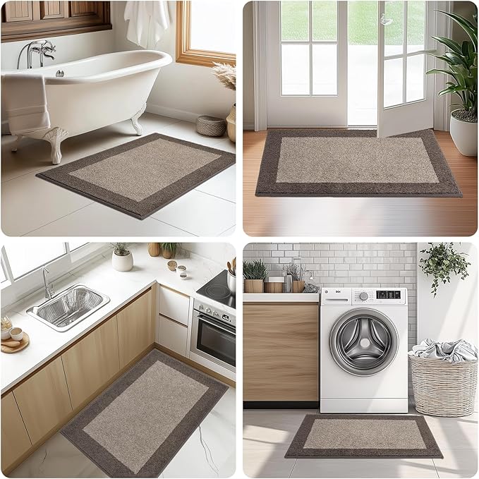 Machine Washable Runner Rug 32" x 96", Non Slip Kitchen Mat