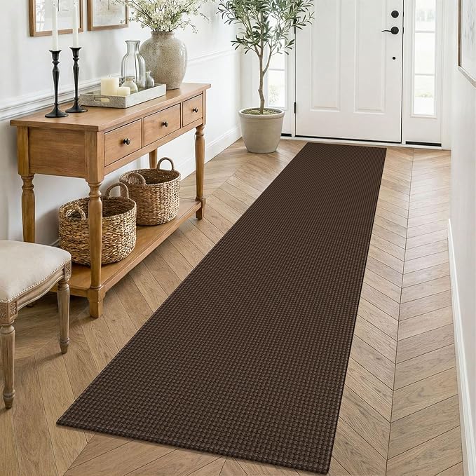 KOZYFLY Cotton Runners for Hallway 2x8, Washable Runner Rug, Woven Non Slip