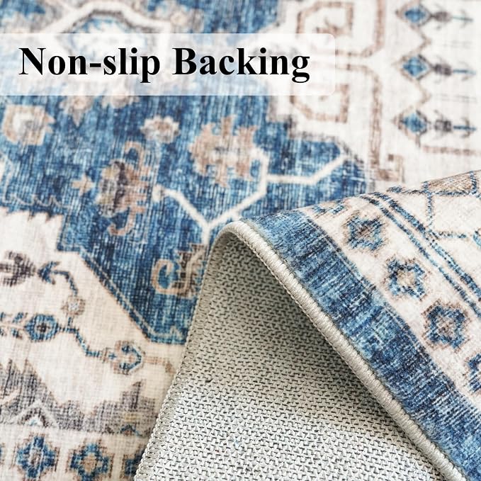2x5 Washable Hallway Runner Rug: Indoor Farmhouse Entryway Kitchen Rugs