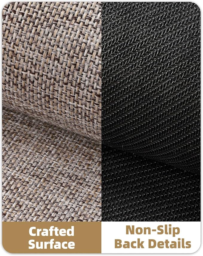 Color&Geometry Ultra Thin Indoor Door Mat 36"x56", Non Slip Rubber Backed Dirt