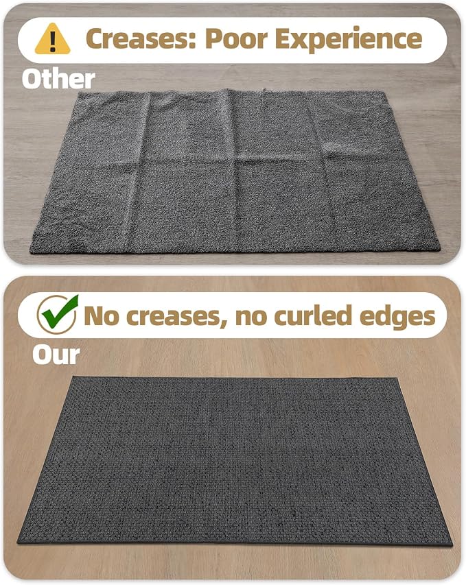 Color&Geometry Ultra-Thin Indoor Door Mat, Washable Doormat