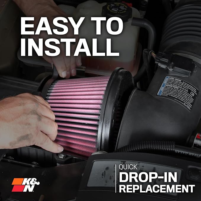 K&N Performance Diesel High-Flow Lifetime Engine Air Filter: Increase Power &