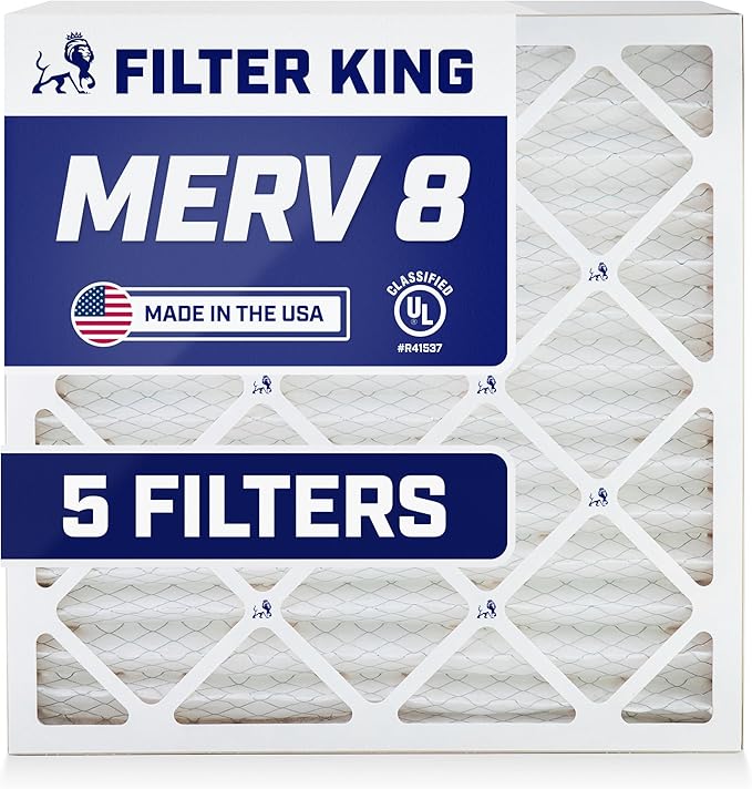 Filter King 30x32x2 Air Filter | 5-PACK | MERV 8 HVAC Pleated A/C Furnace
