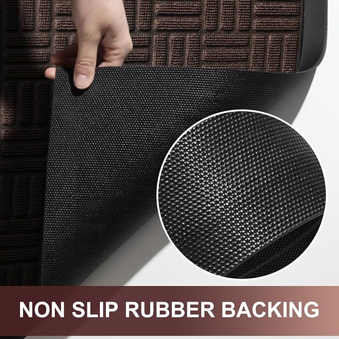 Mibao Front Door Mat, Heavy Duty Durable Welcome Mat
