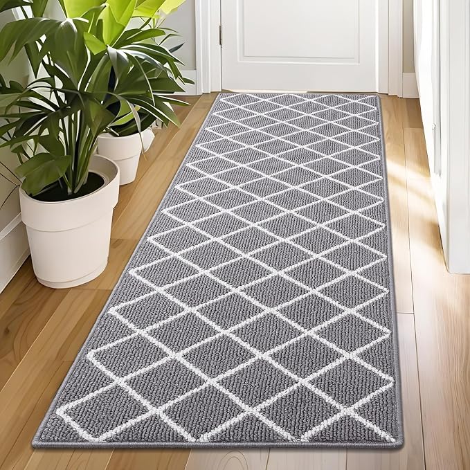 Finchitty Indoor Door Mat, Dirt Resistant and Absorbent, Low-Profile, Washable