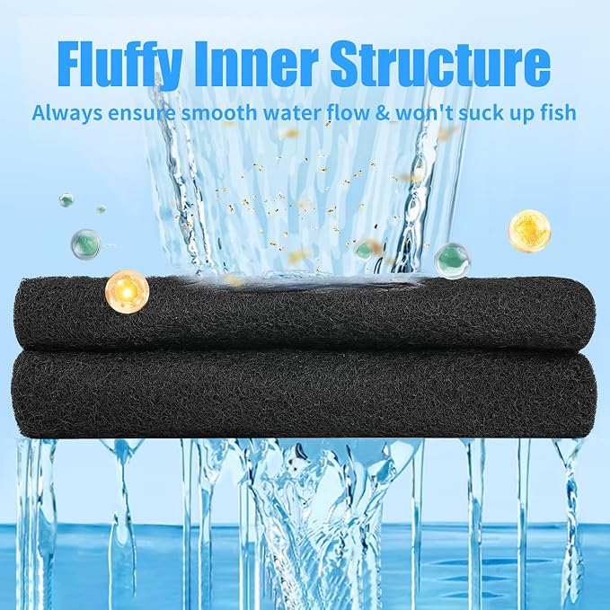 AQUANEAT Aquarium Activated Carbon Filter Media Pad