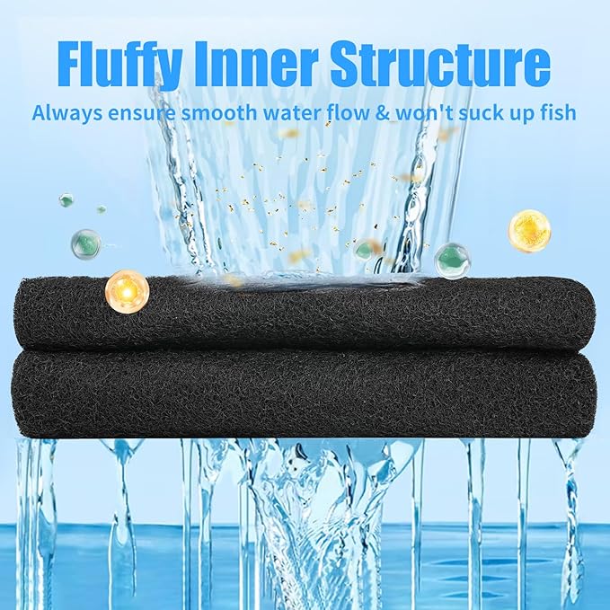 AQUANEAT Aquarium Activated Carbon Filter Media Pad