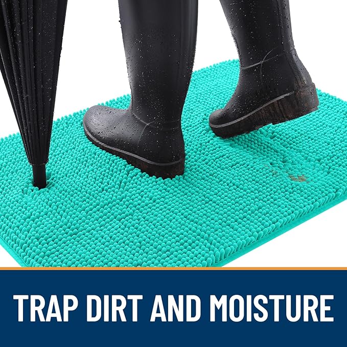 OLANLY Dog Door Mat for Muddy Paws 34x21, Absorbs Moisture and Dirt, Absorbent