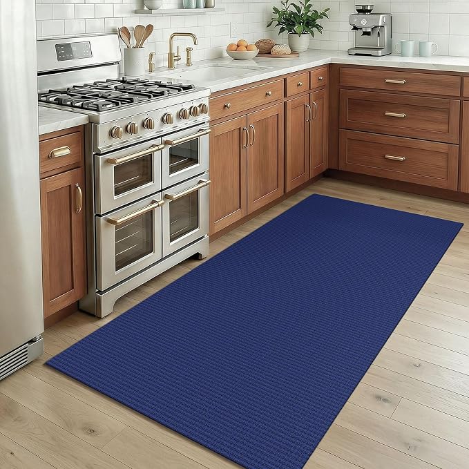 KOZYFLY Washable 3x5 Entry Woven Area Rug, Braided Throw Rugs