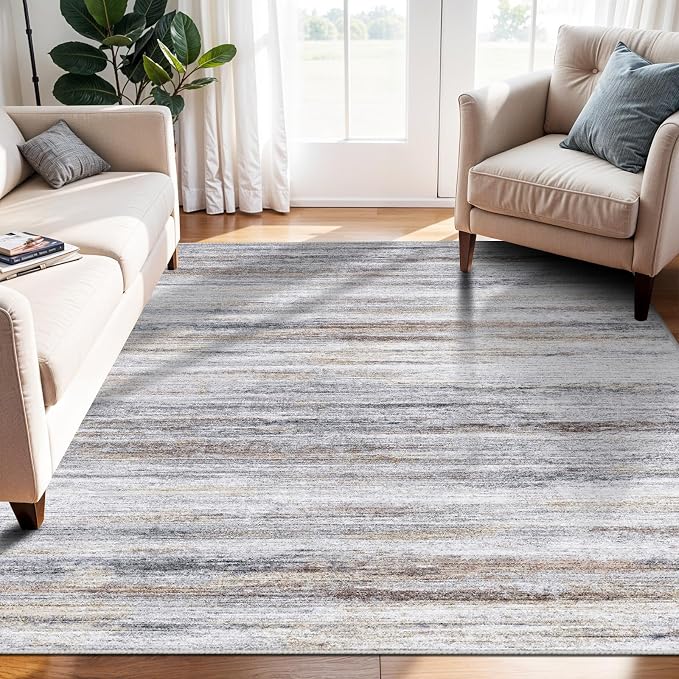4x6 Rugs for Living Room: Non-Slip Washable Area Rug for Hallway Entryway