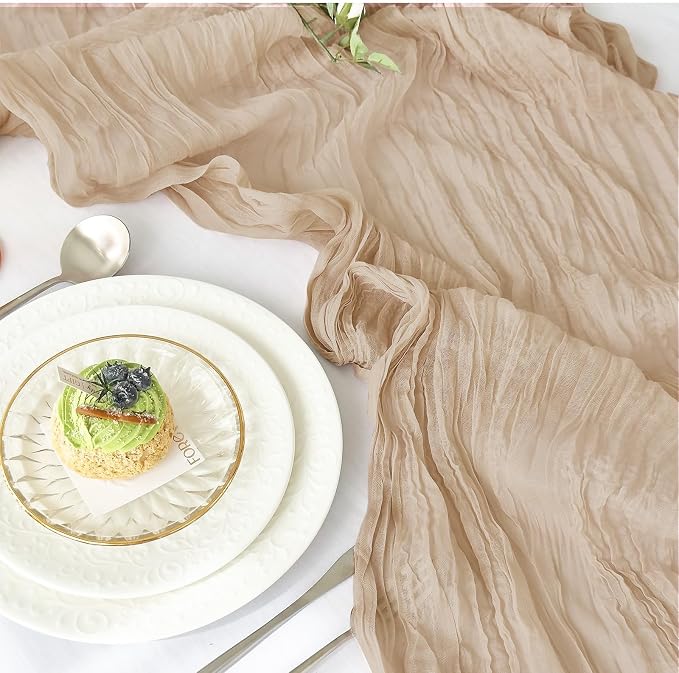 IVAPUPU Nude Table Runner 120 Inches
