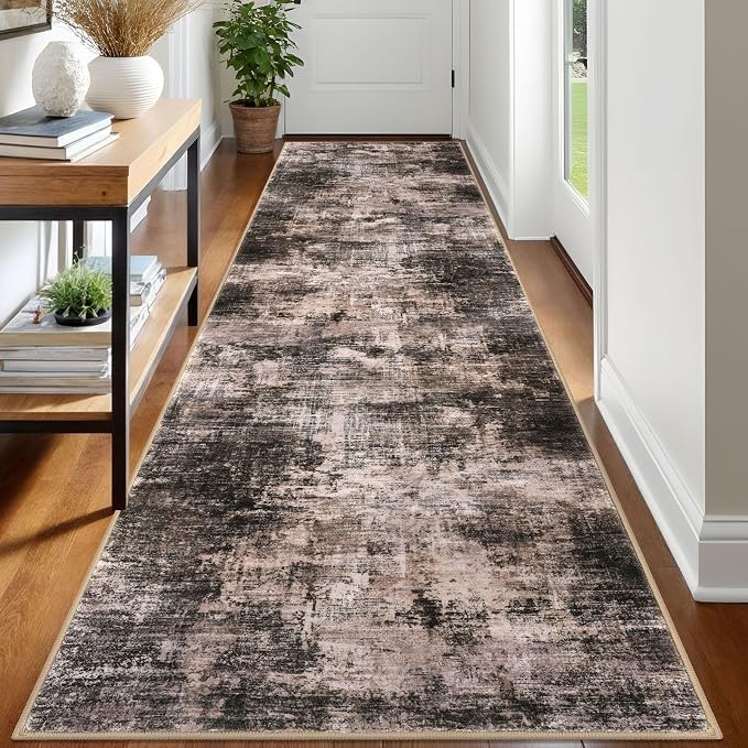 IOHOUZE Abstract Runner Rug 3x12 Ft Washable Runners